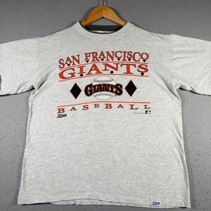 Vintage San Francisco Giants Salem Sportswear T Shirt Gray Mens Large L 1992